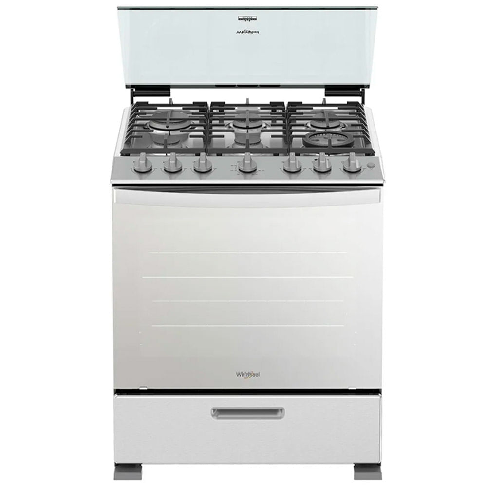 Cocina 6 quemadores con horno 144 L (5.1 PCU) a Gas LWFR7000S Whirlpool
